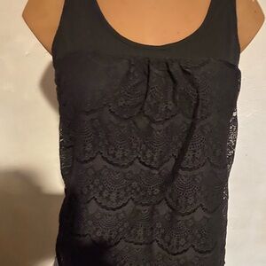 Black Lace Women's Top
